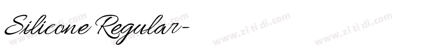 Silicone Regular字体转换 Silicone Regular字体转换